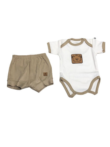 CONJUNTO BODY + SHORTS - TAMANHO P AO G # 723176 - BABY BEST
