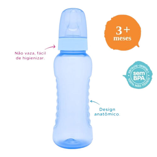 MAMADEIRA CLEAN - 250 ML # 2660-01-M - LOLLY BABY