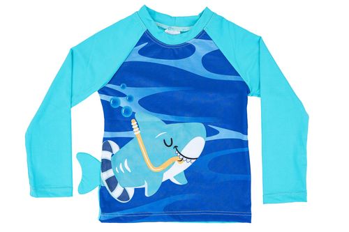 CAMISETA MANGA LONGA - BEBÊ - TUBARÃO - TAMANHO 1 AO 3 # 62046 - EVERLY