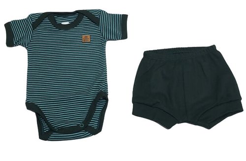 CONJUNTO BODY MANGA CURTA + SHORTS - TAMANHO P AO G # 723211 - BABY BEST