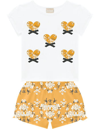 CONJUNTO FEMININO - TAMANHO 4 AO 8 # 15342 - MILON