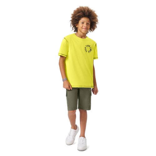 CAMISETA JUVENIL - MASCULINO - TAMANHO 10 AO 16 # 81706 - LEMON