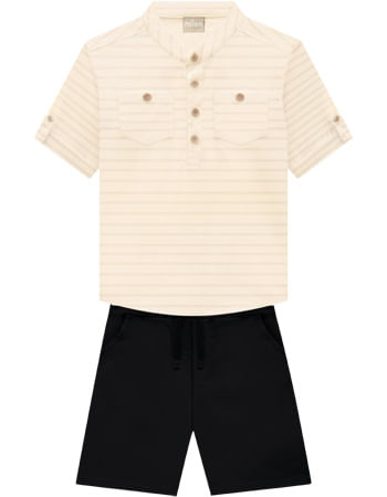 CONJUNTO INFANTIL - MASCULINO - TAMANHO 4 AO 8 # 15513 - MILON