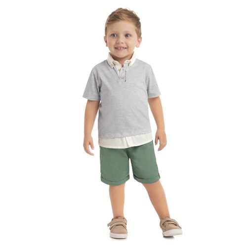 CONJUNTO INFANTIL - MASCULINO - TAMANHO 4 AO 8 # 15446 - MILON