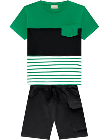 CONJUNTO INFANTIL - MASCULINO - TAMANHO 10 AO 14 # 15495 - MILON