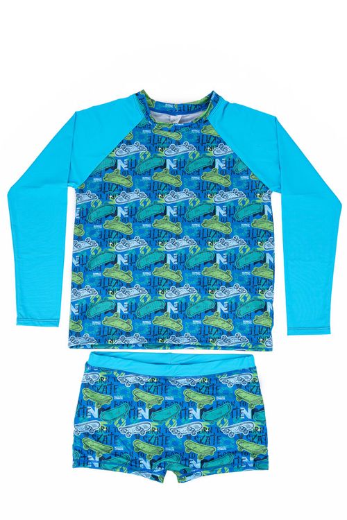 CONJUNTO CAMISETA + BOXER - TAMANHO 4 AO 12 # 64064 - EVERLY