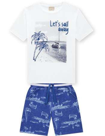 CONJUNTO JUVENIL - MASCULINO - TAMANHO 10 AO 14 # 15499 - MILON