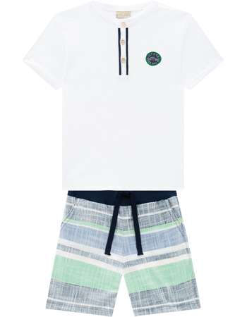 CONJUNTO INFANTIL - MASCULINO - TAMANHO 4 AO 8 # 15452 - MILON