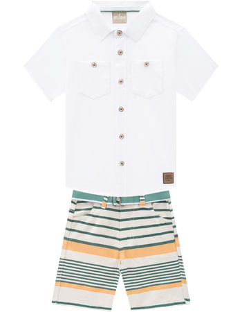 CONJUNTO INFANTIL - MASCULINO - TAMANHO 4 AO 8 # 15509 - MILON