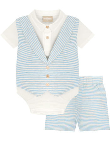 CONJUNTO INFANTIL - MASCULINO - TAMANHO 3 A 24 MESES # 15431 - MILON