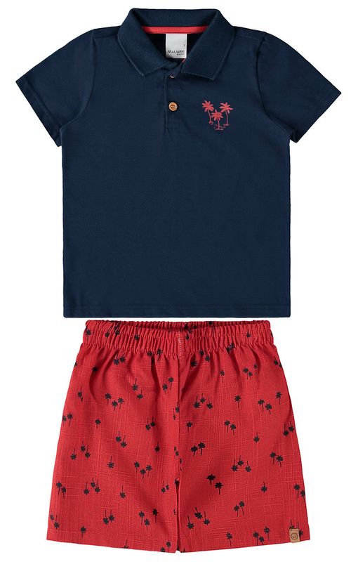 CONJUNTO INFANTIL - MASCULINO - TAMANHO 4 AO 8 # 1000112730 - MALWEE