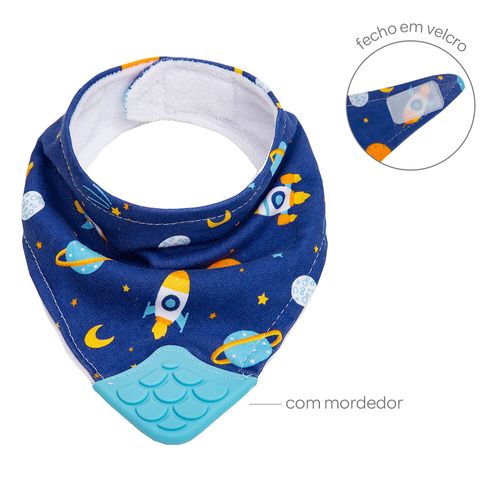 BANDANA COM MORDEDOR ESPAÇO # 15286 - BUBA