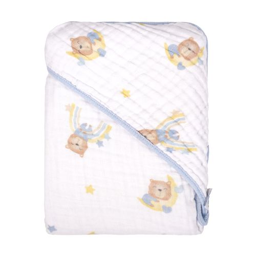 TOALHA COM CAPUZ DE CANTO - BABY JOY SOFT - ESTAMPADO # 760795 - INCOMFRAL
