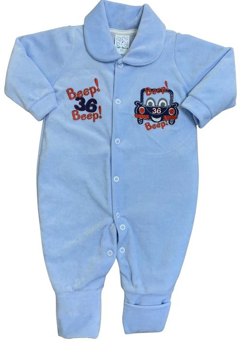MACACÃO LONGO PLUSH - MASCULINO - TAMANHO RN AO G # 2359 - PETUTINHA