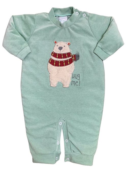 MACACÃO LONGO PLUSH - MASCULINO - TAMANHO RN AO G # 2364 - PETUTINHA
