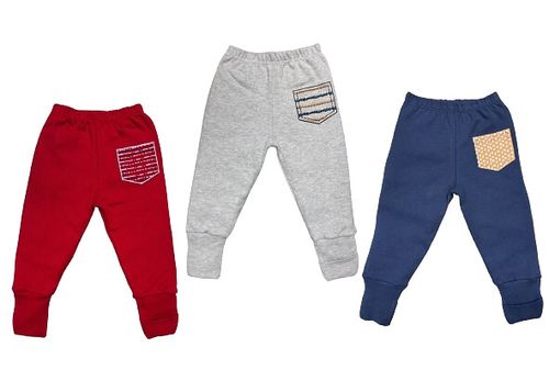 KIT CULOTE PÉ VIRA - MASCULINO - 3 UNIDADES - TAMANHO RN AO EG # 7868 - PETUTINHA