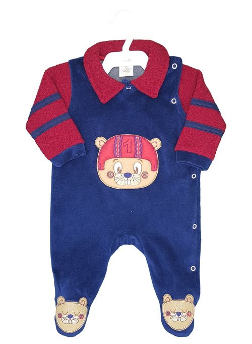 MACACÃO LONGO PLUSH - CASTOR - TAMANHO RN AO M # 25792 - PRESENTE DE ANJO