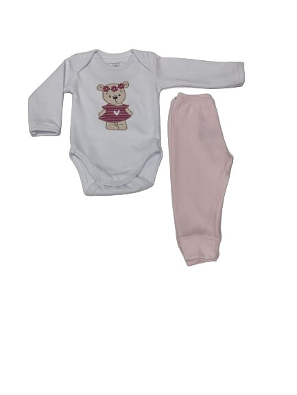 CONJUNTO BODY MANGA LONGA + CALÇA - TAMANHO P AO G # 622253 - BABY BEST