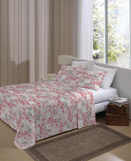 JOGO DE CAMA CASAL - ESTAMPADO - 4 PEÇAS # 05988/5989/599 - LEPPER
