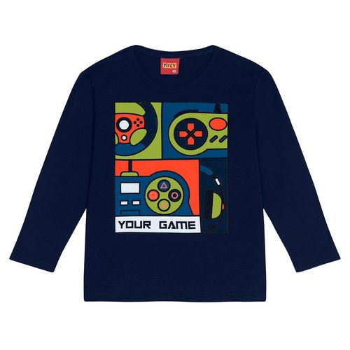 CAMISETA MASCULINA - TAMANHO 4 AO 8 # 1000119 - KYLY