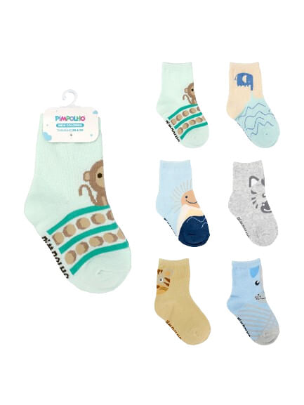 KIT MEIA COLORIDA - MASCULINO - 6 PARES - TAMANHO 26 A 30 # 0300166 - PIMPOLHO