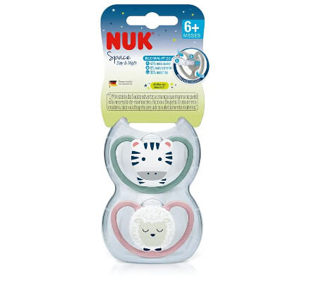 KIT CHUPETA SPACE - SILICONE - 2 UNIDADES - TAMANHO 2 # PA7350-2G - NUK