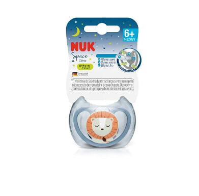 CHUPETA SPACE GLOW - MENINO - SILICONE - TAMANHO 2 # PA7352/ PA7336-2B - NUK