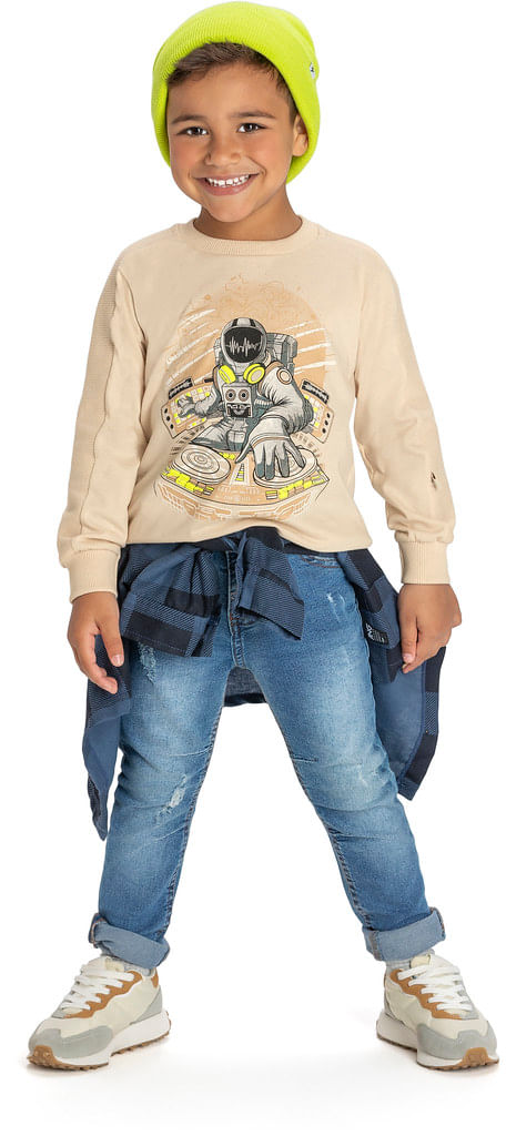 CAMISETA INFANTIL - MASCULINA - TAMANHO 4 AO 8 # 21416 - ANGERÔ
