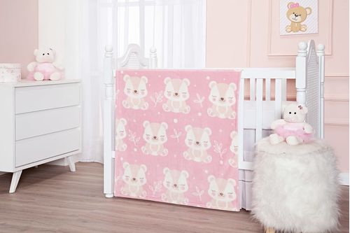 COBERTOR BABY FLANNEL URSO # BFURRIN202401 - ETRURIA