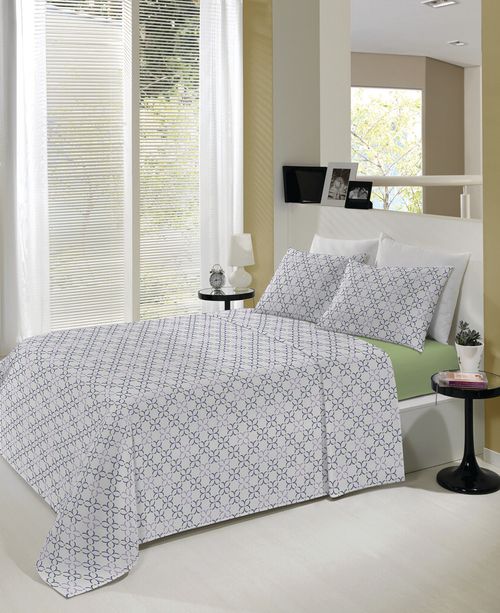 JOGO DE CAMA QUEEN - ESTAMPADO - 4 PEÇAS # 05988/5989/599 - LEPPER