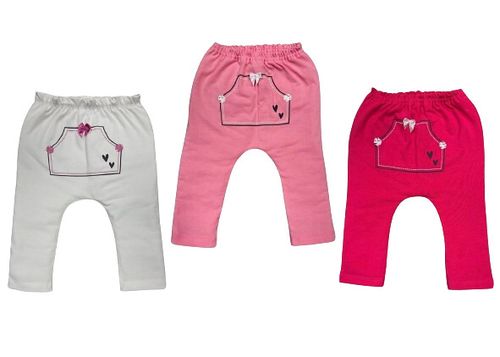 KIT CULOTE - FEMININO - 3 UNIDADES - TAMANHO RN AO EG # 7870 - PETUTINHA