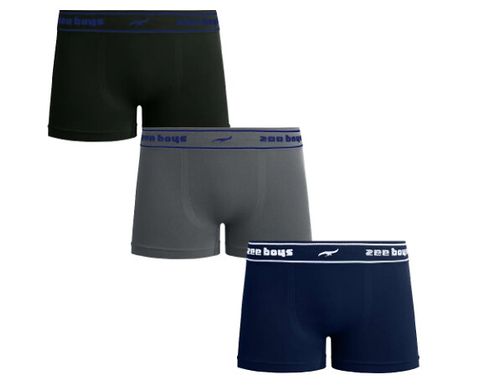 CUECA BOXER INFANTIL SEM COSTURA - 3 PEÇAS # ZR18000041845 - ZEE RUCCI