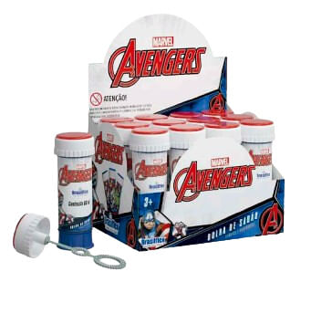 BOLHA COM JOGO AVENGERS 60ML - 12 UNIDADES # 834015 - GALA PAIS&FILHOS