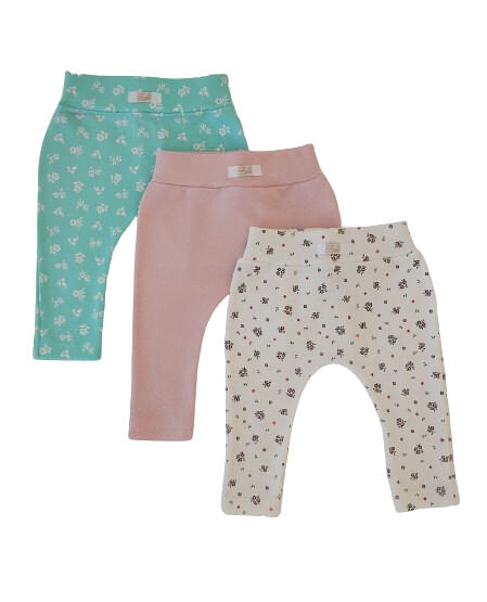 KIT CULOTE SARUEL SEM PÉ - 3 UNIDADES - TAMANHO RN AO G # 10.072 - AZUL BEBÊ