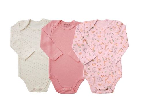 KIT BODY MANGA LONGA - 3 UNIDADES -TAMANHO RN AO G #0403022 - ESTILINHO