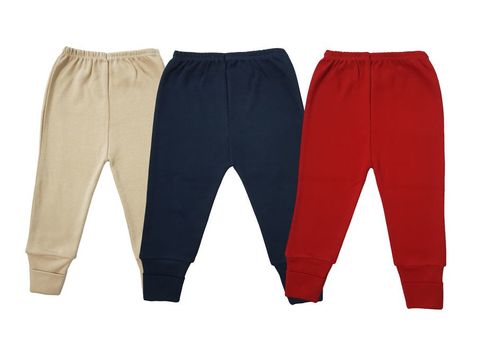 KIT CALÇA PÉ REVERSÍVEL - 3 UNIDADES -TAMANHO RN AO G #0501015 - ESTILINHO