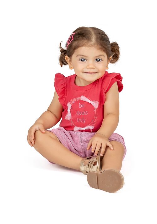 CONJUNTO INFANTIL - FEMININO - TAMANHO 4 AO 8 # 27801 - ANGERÔ