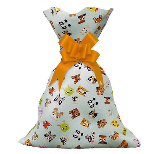SAQUINHO PARA PRESENTE - 20X29 - ANIMAL TOY - 50 UNIDADES #1199-278
