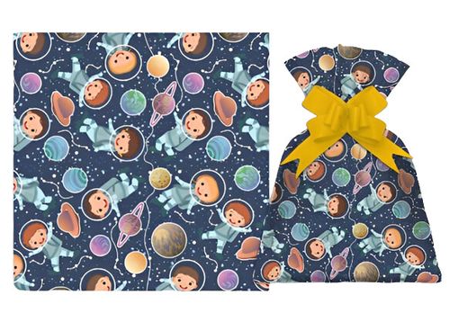 SAQUINHO PARA PRESENTE - 20X29 - SPACE KIDS - 50 UNIDADES #1199-280 - GALA PAIS & FILHOS