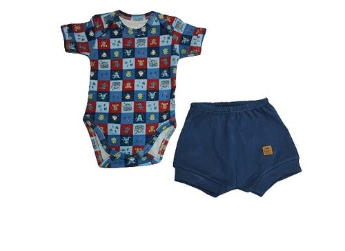 CONJUNTO BODY + SHORT - TAMANHO P AO G # 721305 - BABY BEST