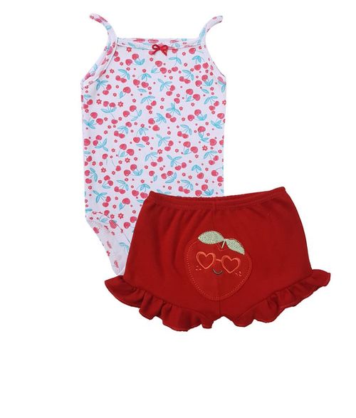 CONJUNTO BODY ALCINHA + SHORTS  - TAMANHO P AO G # 0306004 - ESTILINHO