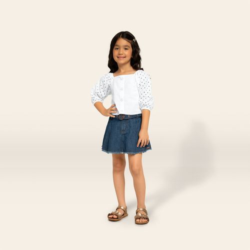 BLUSA INFANTIL - FEMININO - TAMANHO 4 AO 8 #2000434 - MILON