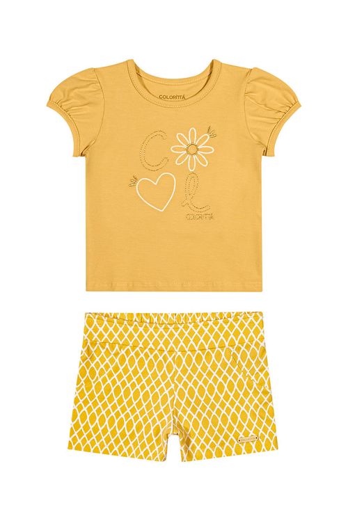 CONJUNTO INFANTIL - FEMININO - TAMANHO 1 AO 3 # 71094 - COLORITTÁ