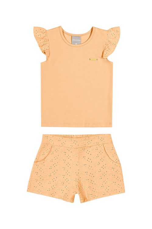 CONJUNTO INFANTIL - FEMININO - TAMANHO 4 AO 8 # 73157 - COLORITTÁ