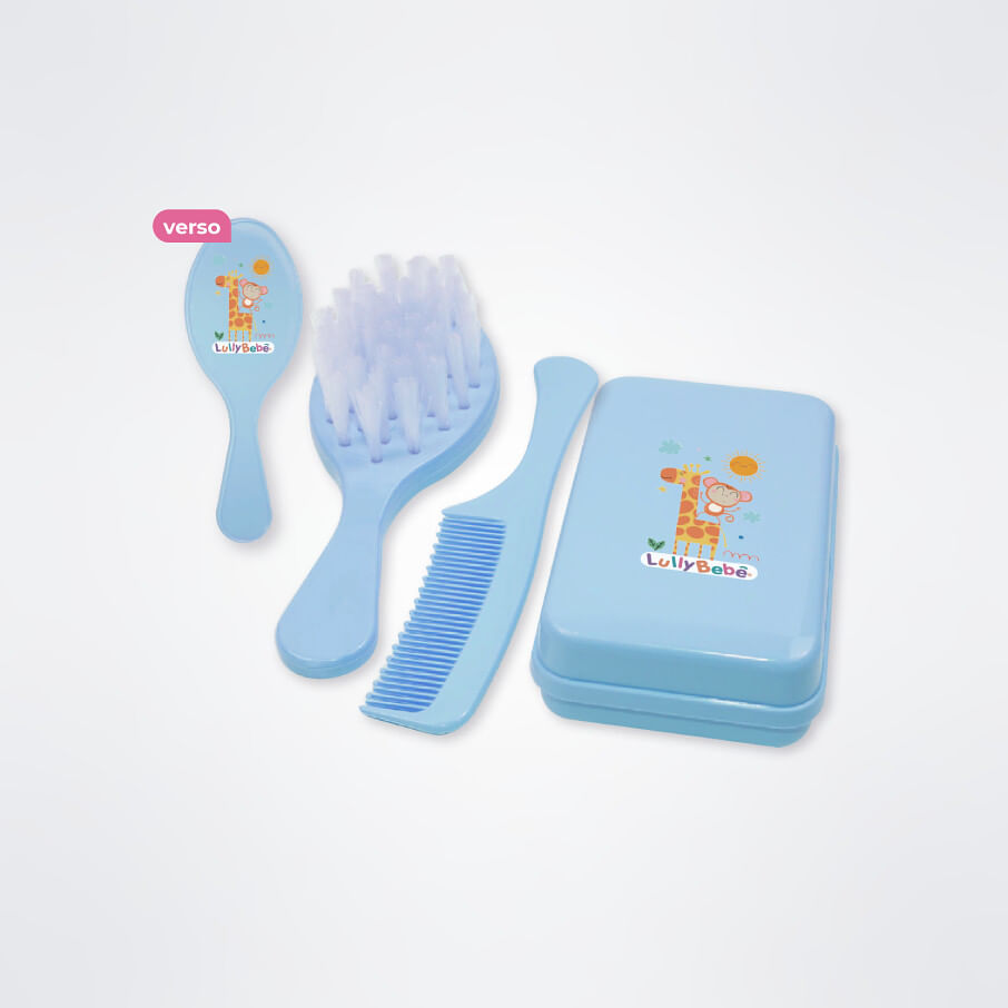 BABYL グッズセット CONJUNTO ESCOVA + PENTE E SABONETEIRA # 2402 - LULLY BEBÊ