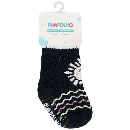 MEIA BRILHA NO ESCURO - FEMININO - TAMANHO 16 A 20 # 0300262 - PIMPOLHO