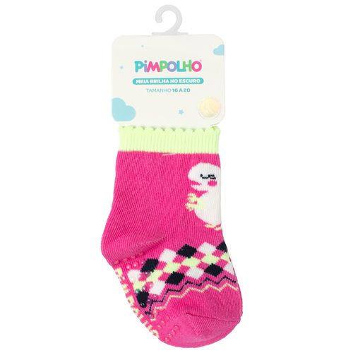 MEIA BRILHA NO ESCURO - FEMININO - TAMANHO 16 A 20 # 0300262 - PIMPOLHO