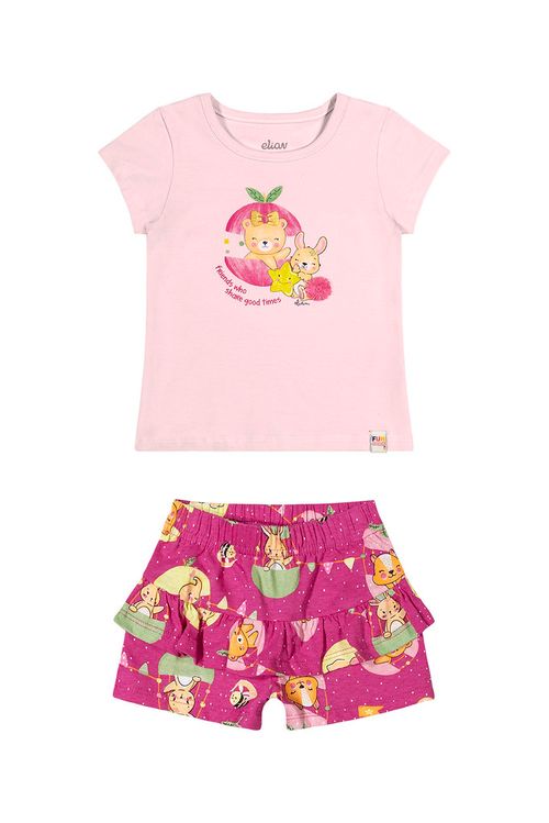 CONJUNTO INFANTIL - FEMININO - TAMANHO 1 AO 3 # 211529 - ELIAN