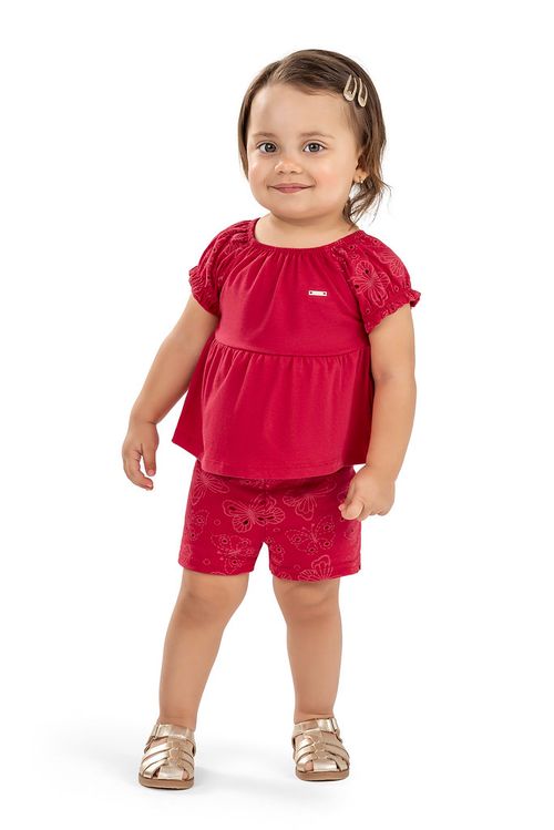 CONJUNTO INFANTIL - FEMININO - TAMANHO  1 AO 3 # 211514 - ELIAN