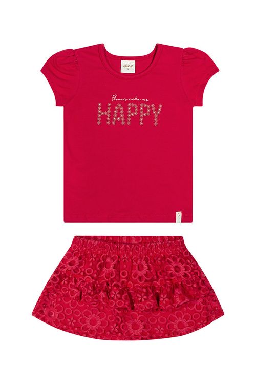 CONJUNTO INFANTIL - FEMININO - TAMANHO  4 AO 8 # 232019 - ELIAN